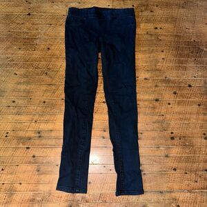 Liverpool Sienna dark wash blue stretchy 6/28 pull on jeggings